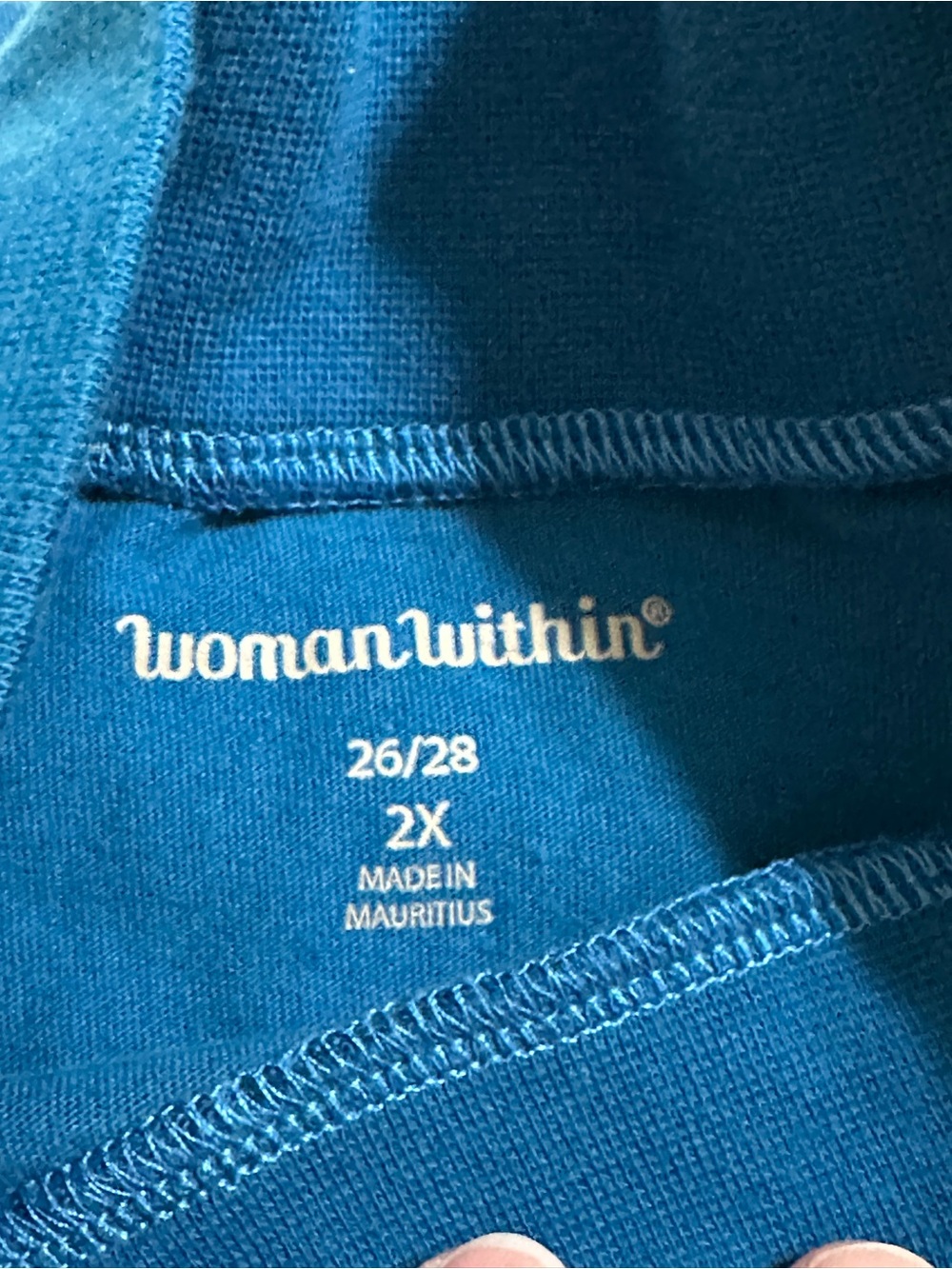 Mock Turtleneck Tops in Teal, Magenta & Green by Woman Within Size 2X. - Picture 2 of 12